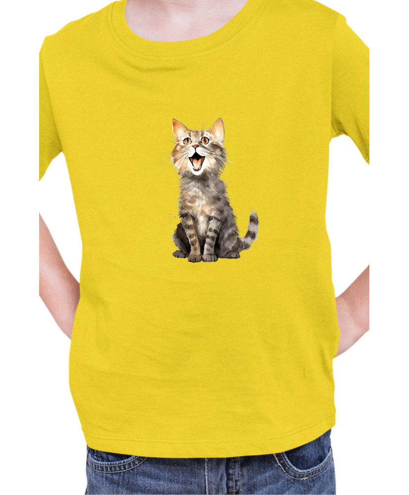 Детска Тениска Funny Cats Breeds Domestic Shorthair