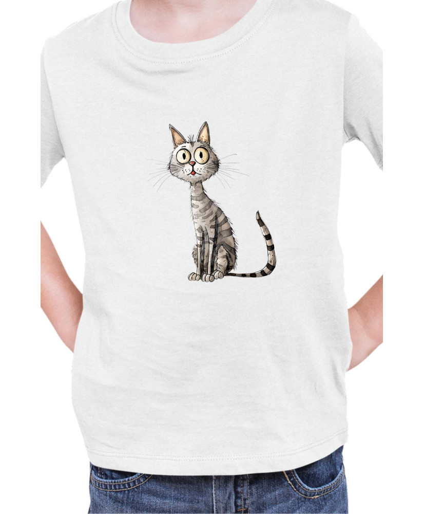 Детска Тениска Funny Cats Breeds Egyptian Mau 1