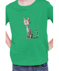 Детска Тениска Funny Cats Breeds Egyptian Mau 1