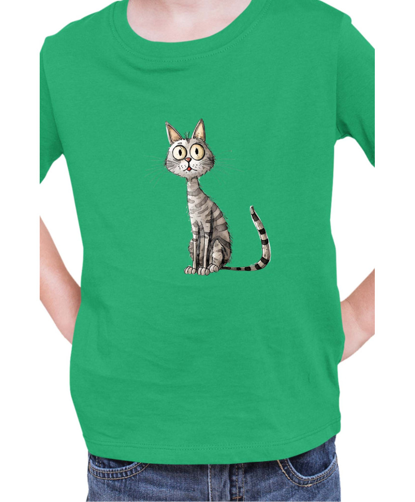 Детска Тениска Funny Cats Breeds Egyptian Mau 1
