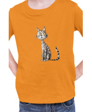 Детска Тениска Funny Cats Breeds Egyptian Mau 1