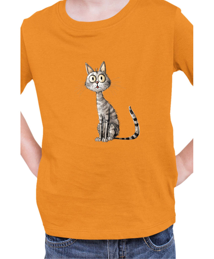Детска Тениска Funny Cats Breeds Egyptian Mau 1