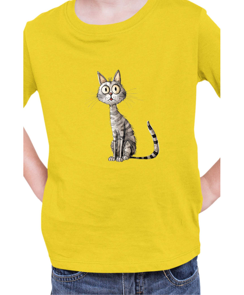 Детска Тениска Funny Cats Breeds Egyptian Mau 1