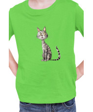 Детска Тениска Funny Cats Breeds Egyptian Mau 1