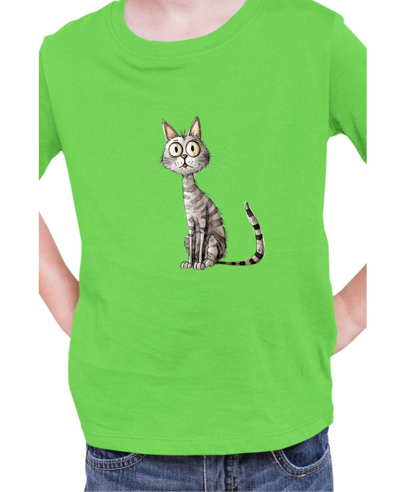 Детска Тениска Funny Cats Breeds Egyptian Mau 1