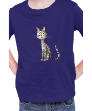 Детска Тениска Funny Cats Breeds Egyptian Mau 1