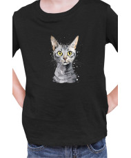 Детска Тениска Funny Cats Breeds Egyptian Mau 2