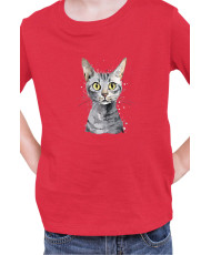 Детска Тениска Funny Cats Breeds Egyptian Mau 2