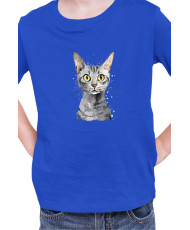 Детска Тениска Funny Cats Breeds Egyptian Mau 2