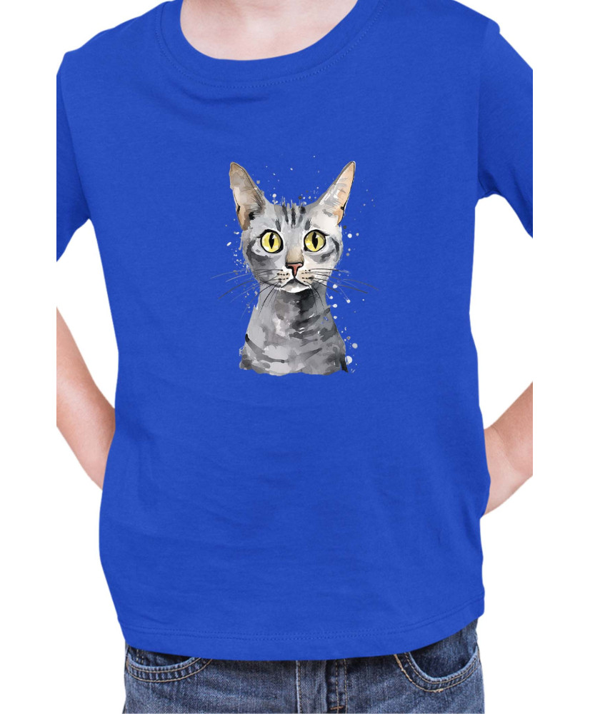 Детска Тениска Funny Cats Breeds Egyptian Mau 2