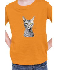 Детска Тениска Funny Cats Breeds Egyptian Mau 2