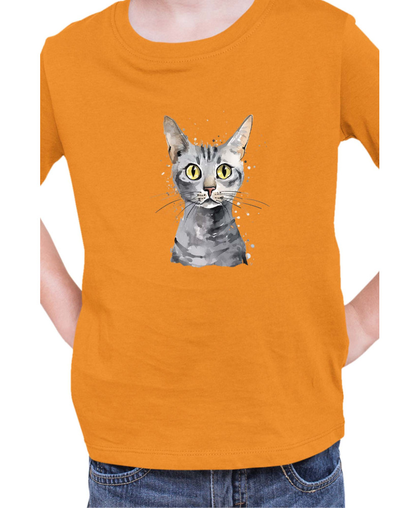 Детска Тениска Funny Cats Breeds Egyptian Mau 2