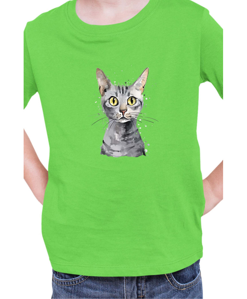 Детска Тениска Funny Cats Breeds Egyptian Mau 2