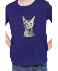 Детска Тениска Funny Cats Breeds Egyptian Mau 2