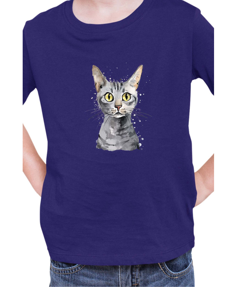 Детска Тениска Funny Cats Breeds Egyptian Mau 2