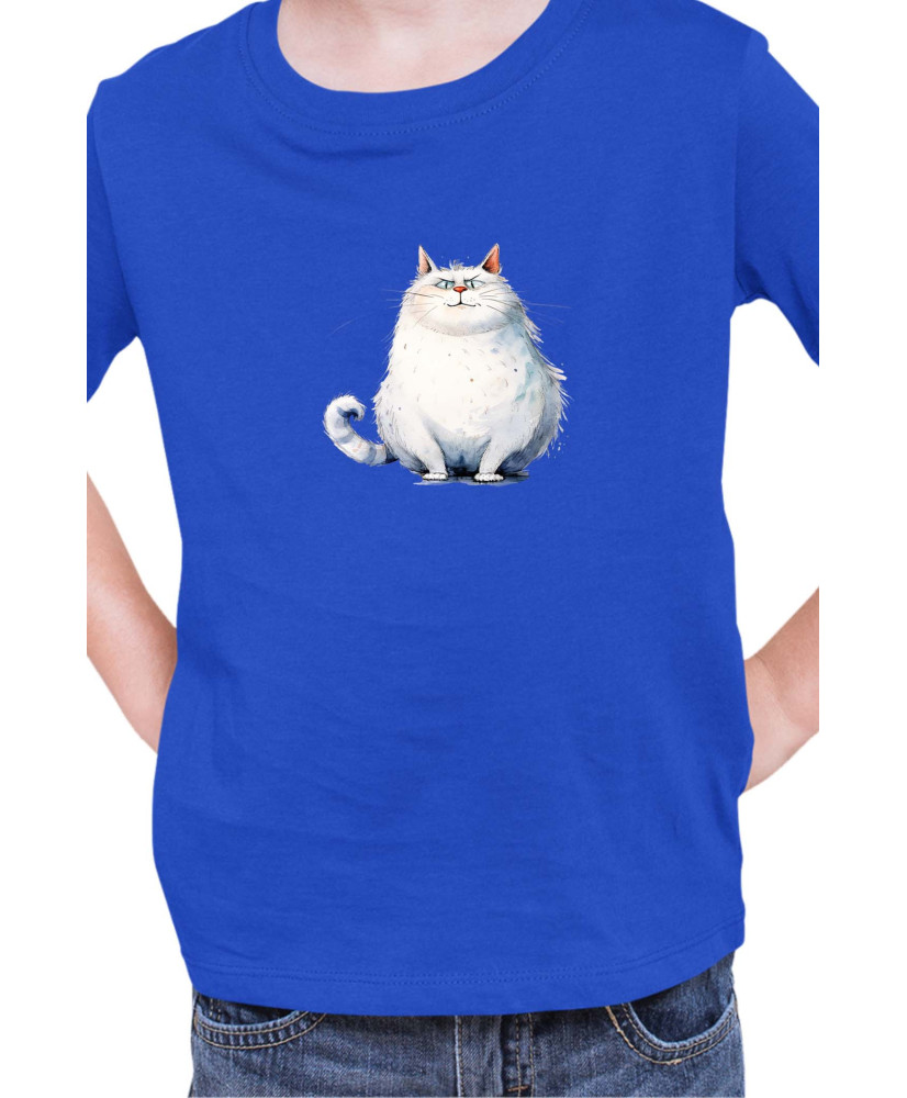 Детска Тениска Funny Cats Breeds Fat Cat