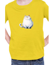 Детска Тениска Funny Cats Breeds Fat Cat