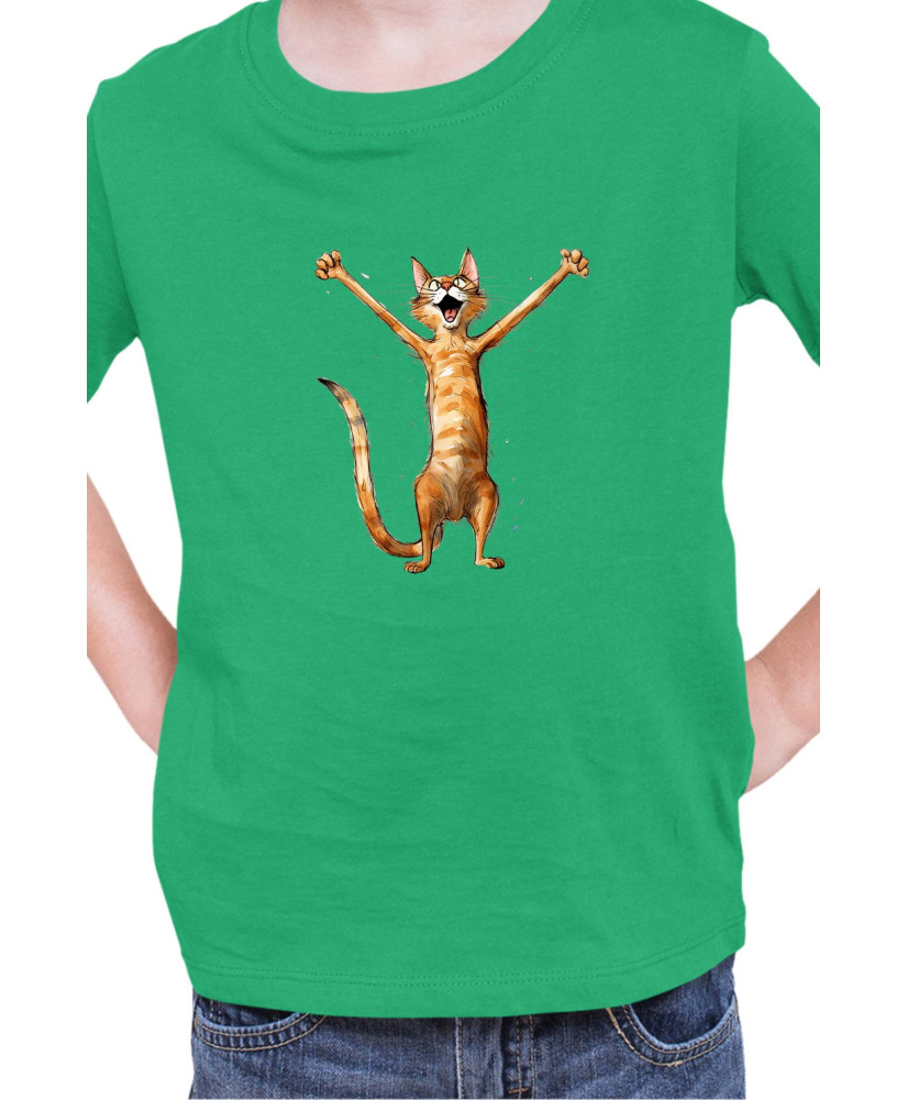 Детска Тениска Funny Cats Breeds Happy Cat Breed