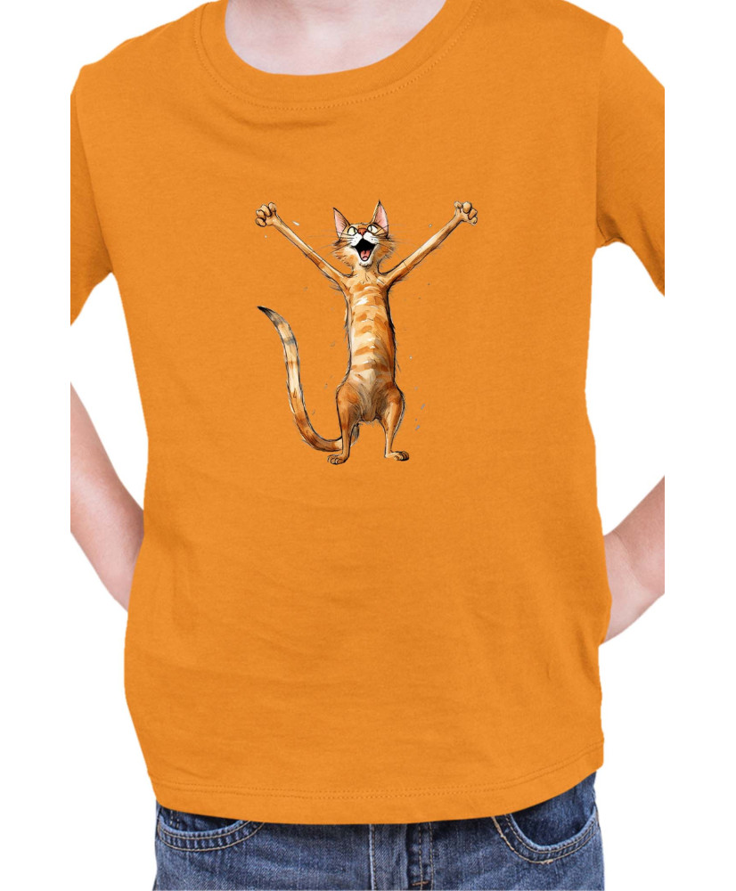 Детска Тениска Funny Cats Breeds Happy Cat Breed