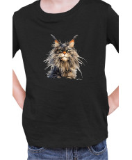 Детска Тениска Funny Cats Breeds Maine Coon 1