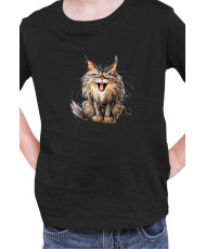 Детска Тениска Funny Cats Breeds Maine Coon 2