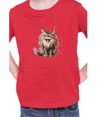 Детска Тениска Funny Cats Breeds Maine Coon 2