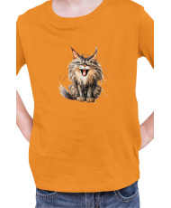 Детска Тениска Funny Cats Breeds Maine Coon 2