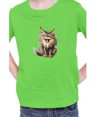 Детска Тениска Funny Cats Breeds Maine Coon 2