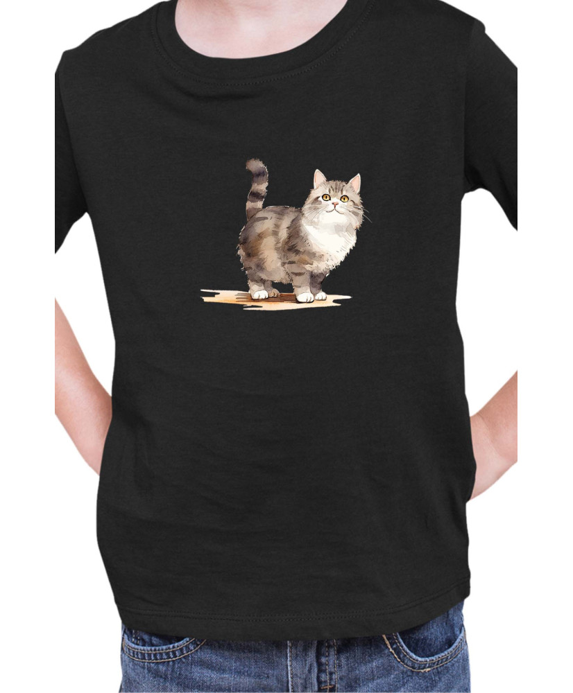 Детска Тениска Funny Cats Breeds Munchkin 2