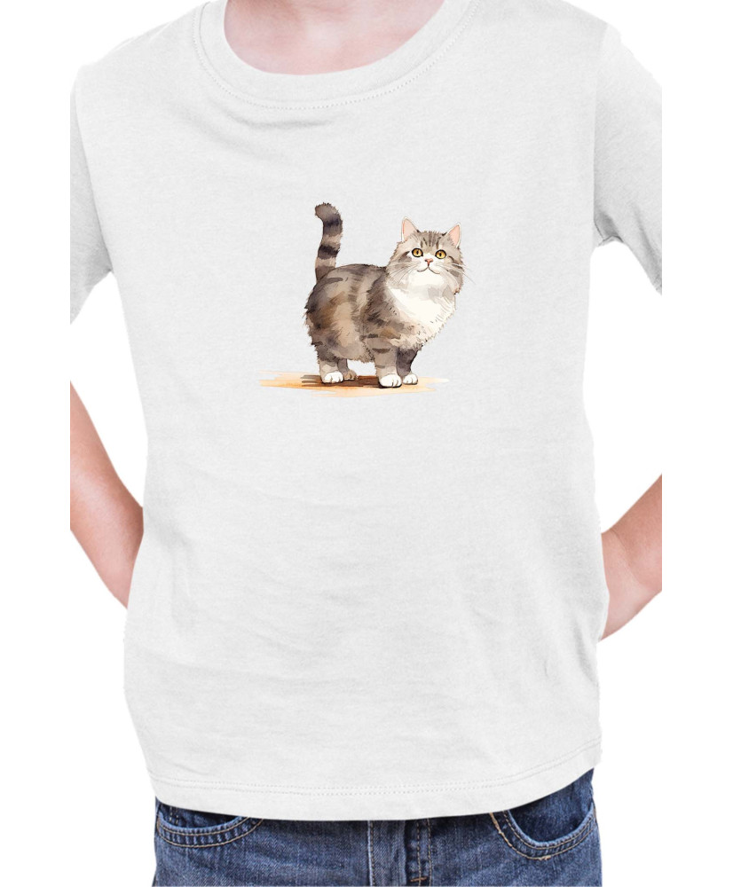 Детска Тениска Funny Cats Breeds Munchkin 2