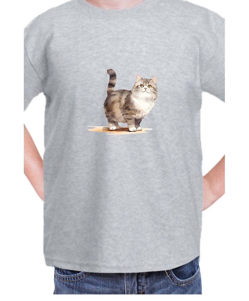 Детска Тениска Funny Cats Breeds Munchkin 2