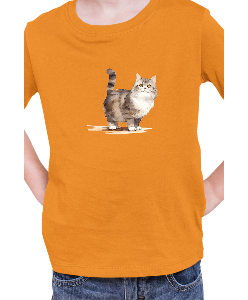 Детска Тениска Funny Cats Breeds Munchkin 2
