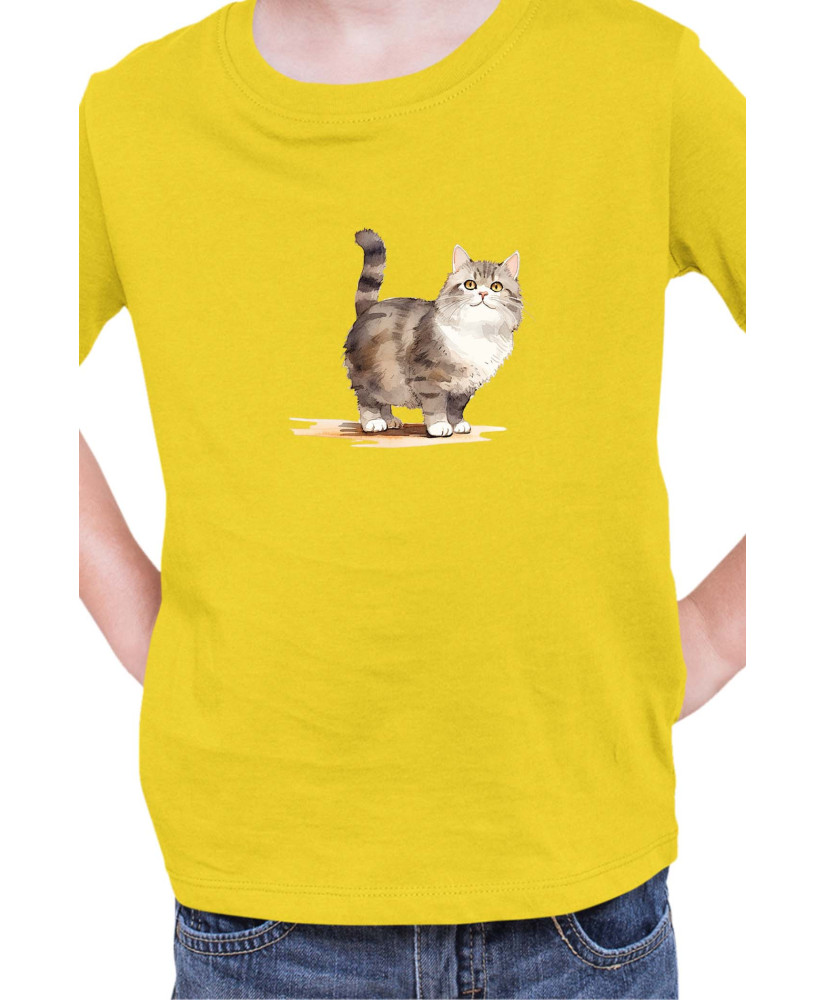 Детска Тениска Funny Cats Breeds Munchkin 2