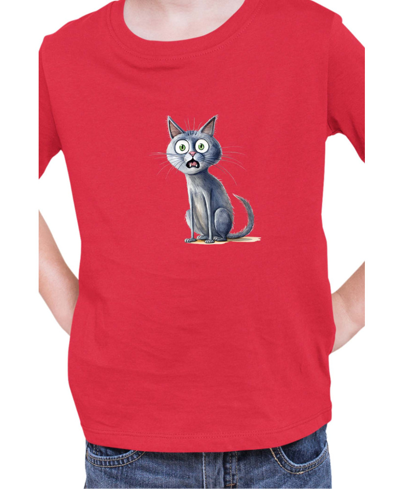 Детска Тениска Funny Cats Breeds Russian Blue 1