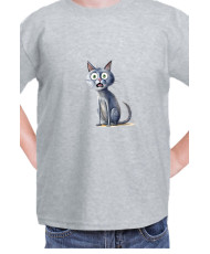 Детска Тениска Funny Cats Breeds Russian Blue 1