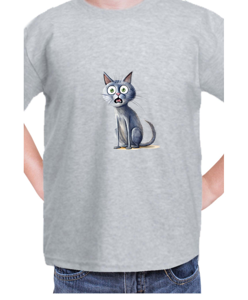 Детска Тениска Funny Cats Breeds Russian Blue 1