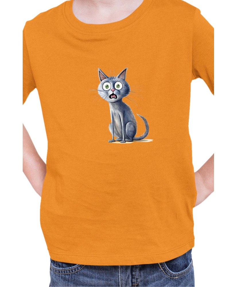 Детска Тениска Funny Cats Breeds Russian Blue 1