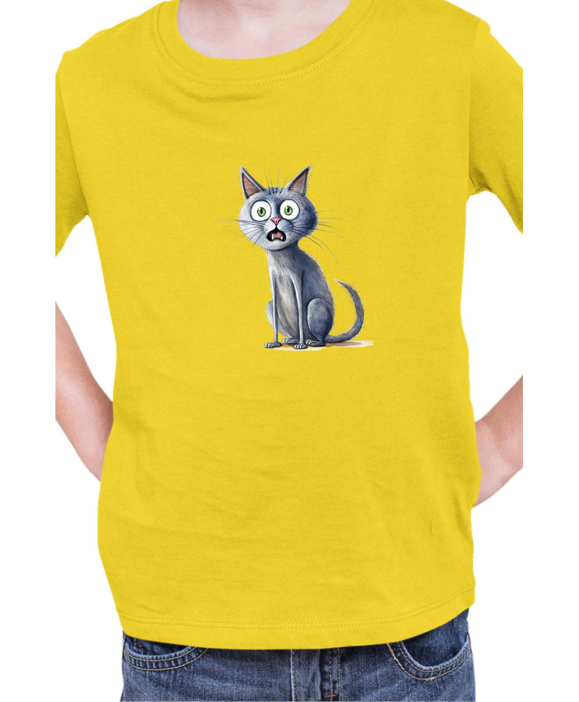 Детска Тениска Funny Cats Breeds Russian Blue 1
