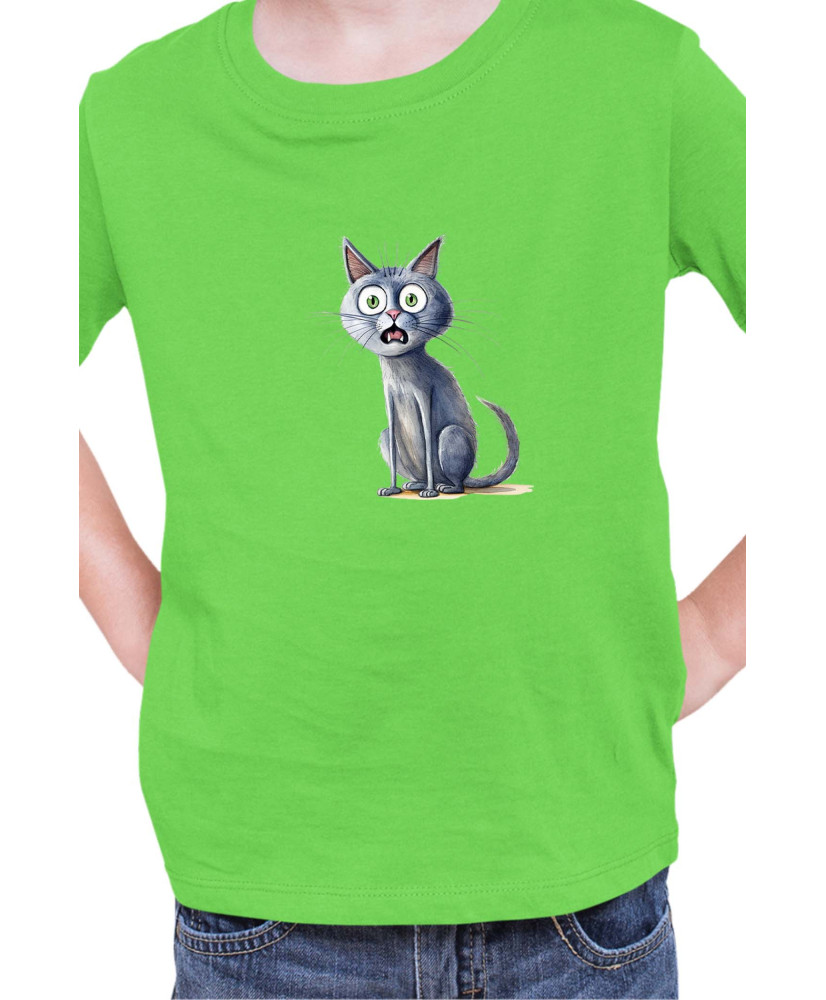 Детска Тениска Funny Cats Breeds Russian Blue 1