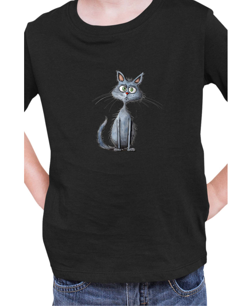 Детска Тениска Funny Cats Breeds Russian Blue 2