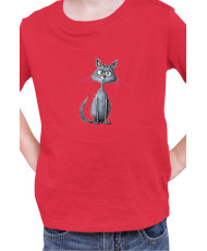Детска Тениска Funny Cats Breeds Russian Blue 2