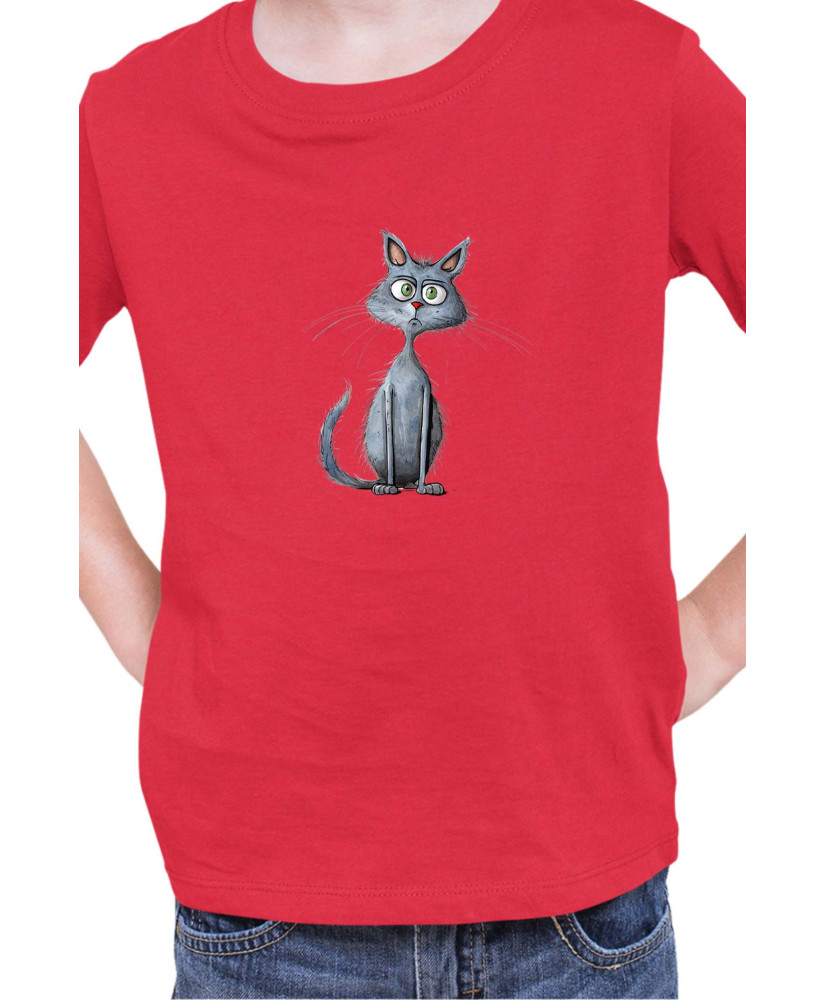 Детска Тениска Funny Cats Breeds Russian Blue 2
