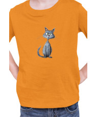 Детска Тениска Funny Cats Breeds Russian Blue 2