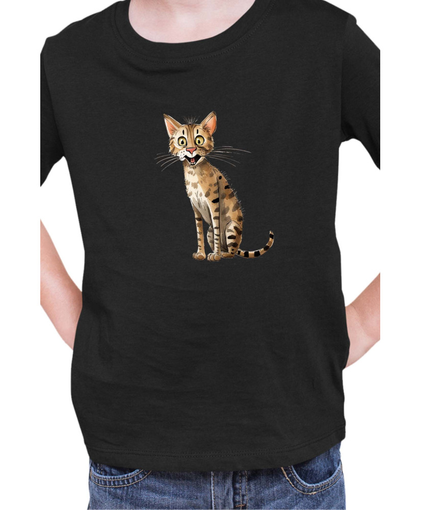 Детска Тениска Funny Cats Breeds Savannah