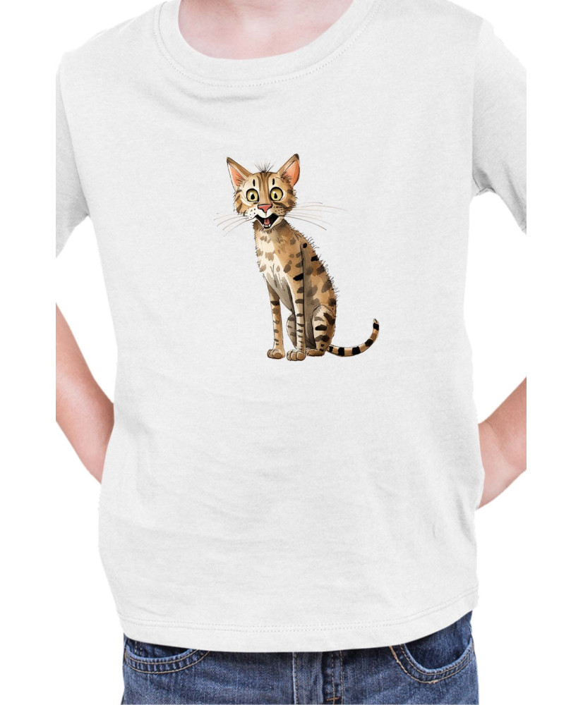 Детска Тениска Funny Cats Breeds Savannah