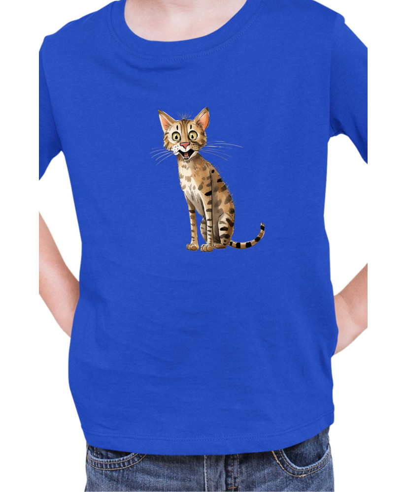 Детска Тениска Funny Cats Breeds Savannah