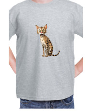 Детска Тениска Funny Cats Breeds Savannah