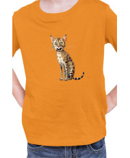 Детска Тениска Funny Cats Breeds Savannah