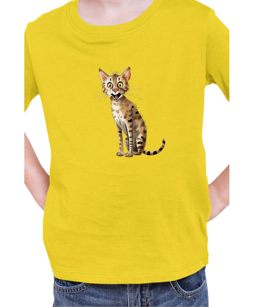 Детска Тениска Funny Cats Breeds Savannah