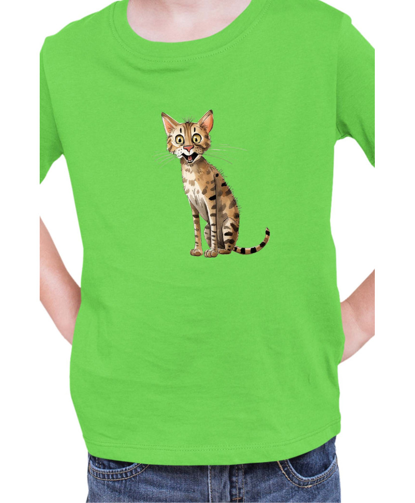 Детска Тениска Funny Cats Breeds Savannah